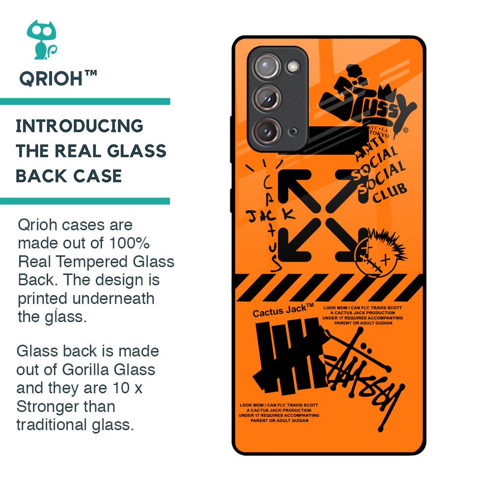 Anti Social Club Glass Case for Samsung Galaxy Note 20