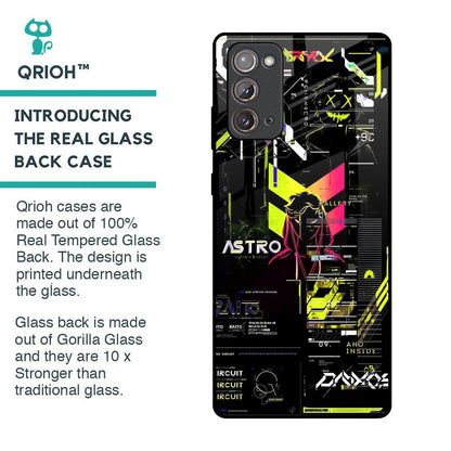 Astro Glitch Glass Case for Samsung Galaxy Note 20