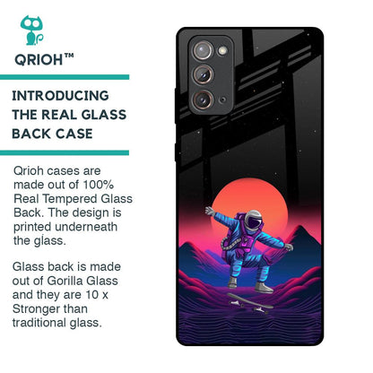 Retro Astronaut Glass Case for Samsung Galaxy Note 20