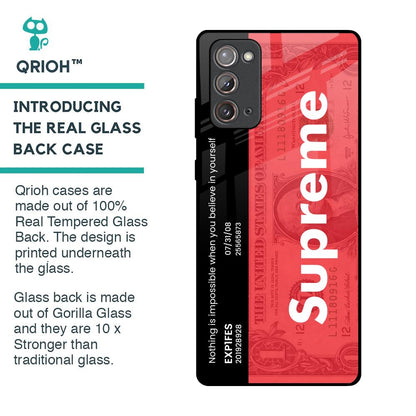 Supreme Ticket Glass Case for Samsung Galaxy Note 20