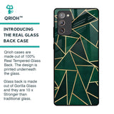 Abstract Green Glass Case For Samsung Galaxy Note 20