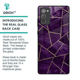 Geometric Purple Glass Case For Samsung Galaxy Note 20