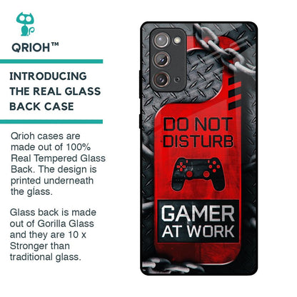 Do No Disturb Glass Case For Samsung Galaxy Note 20