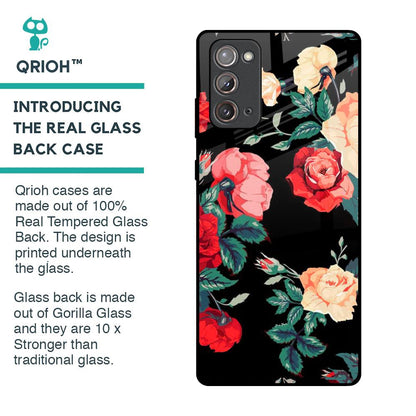 Floral Bunch Glass Case For Samsung Galaxy Note 20
