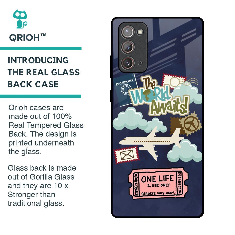 Tour The World Glass Case For Samsung Galaxy Note 20