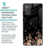 Floating Floral Print Glass Case for Samsung Galaxy Note 20