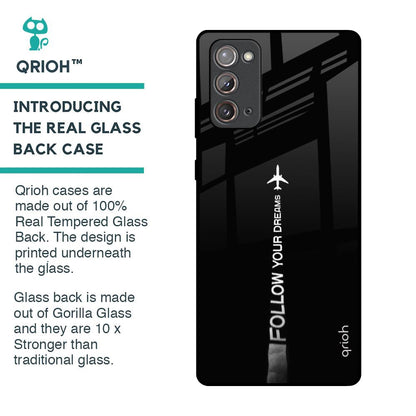 Follow Your Dreams Glass Case for Samsung Galaxy Note 20