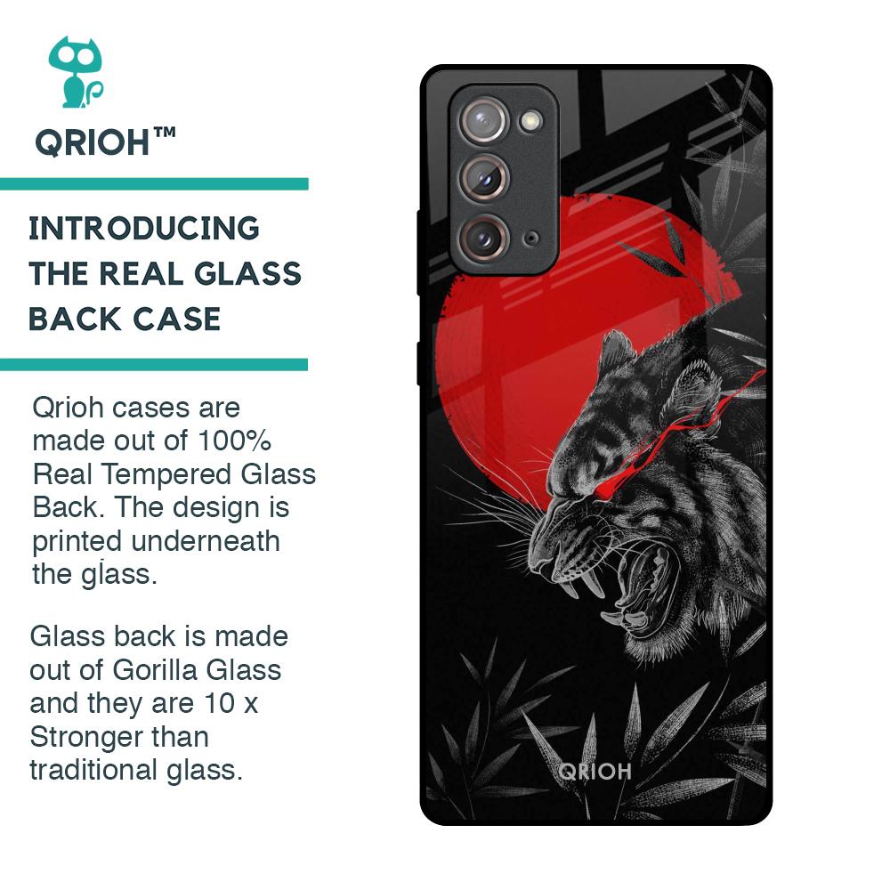 Red Moon Tiger Glass Case for Samsung Galaxy Note 20