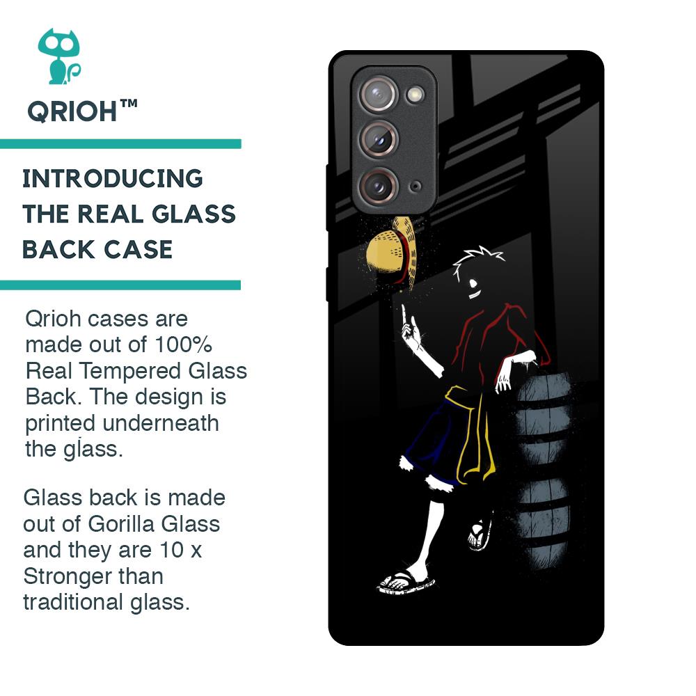 Luffy Line Art Glass Case for Samsung Galaxy Note 20