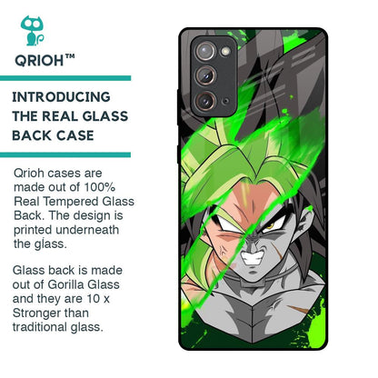 Anime Green Splash Glass Case for Samsung Galaxy Note 20