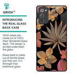 Lines Pattern Flowers Glass Case for Samsung Galaxy Note 20