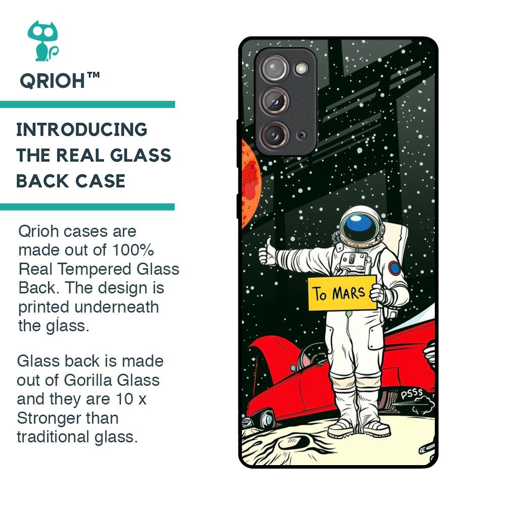 Astronaut on Mars Glass Case for Samsung Galaxy Note 20