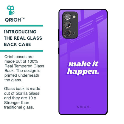 Make it Happen Glass Case for Samsung Galaxy Note 20