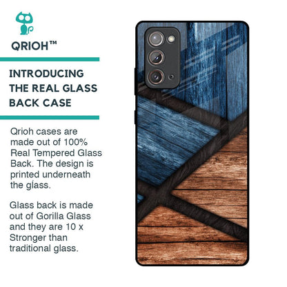 Wooden Tiles Glass Case for Samsung Galaxy Note 20