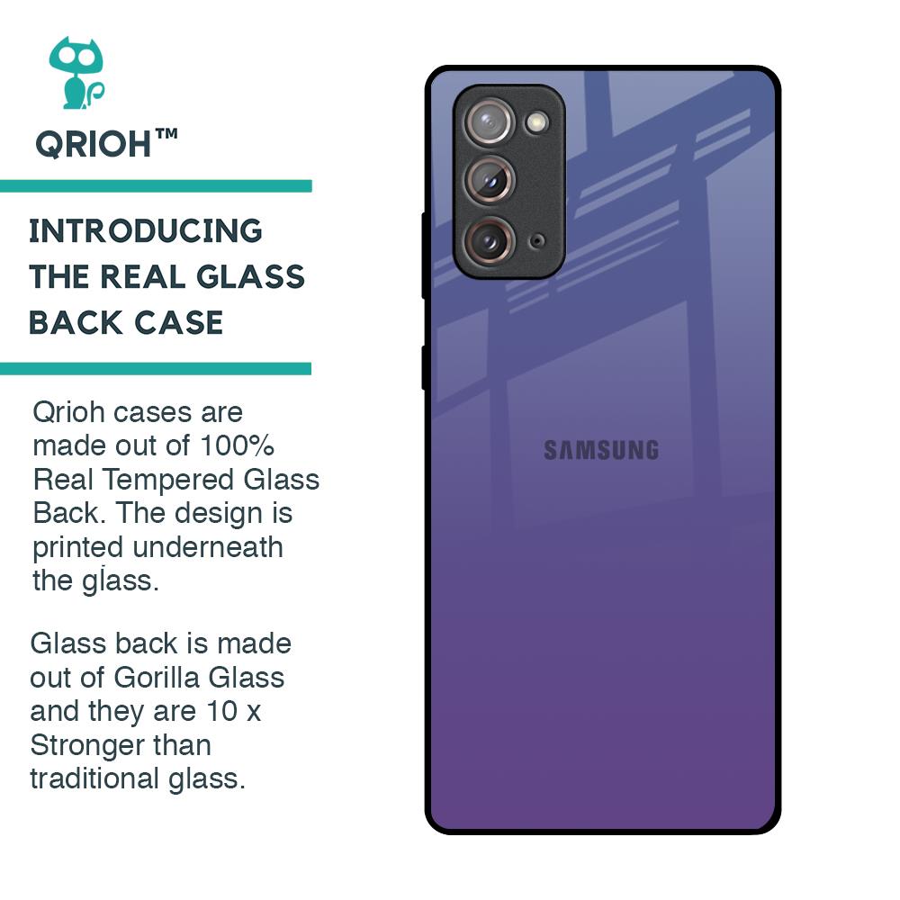 Indigo Pastel Glass Case For Samsung Galaxy Note 20