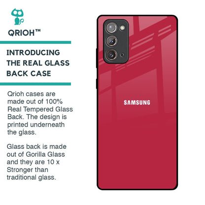 Solo Maroon Glass case for Samsung Galaxy Note 20