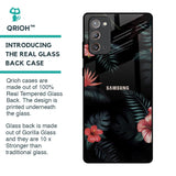 Tropical Art Flower Glass Case for Samsung Galaxy Note 20