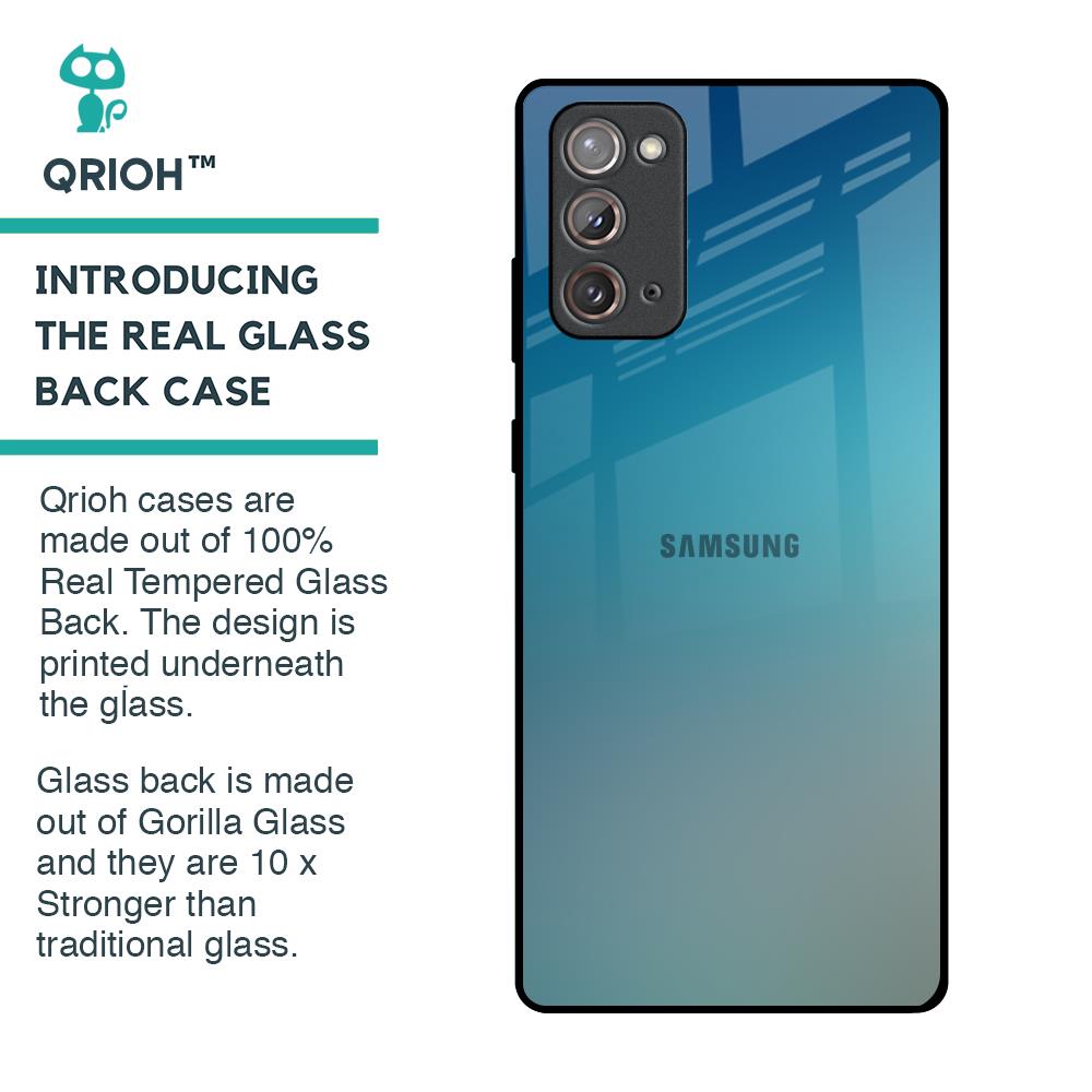 Sea Theme Gradient Glass Case for Samsung Galaxy Note 20