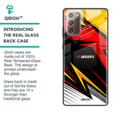 Race Jersey Pattern Glass Case For Samsung Galaxy Note 20