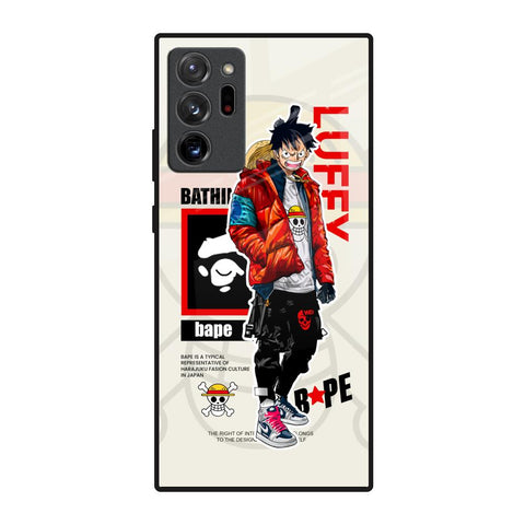 Bape Luffy Samsung Galaxy Note 20 Ultra Glass Back Cover Online