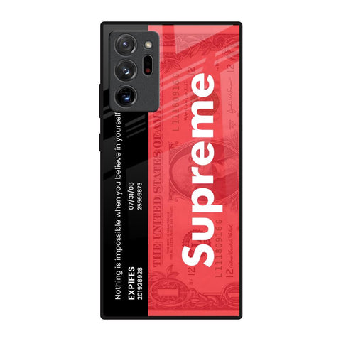 Supreme Ticket Samsung Galaxy Note 20 Ultra Glass Back Cover Online