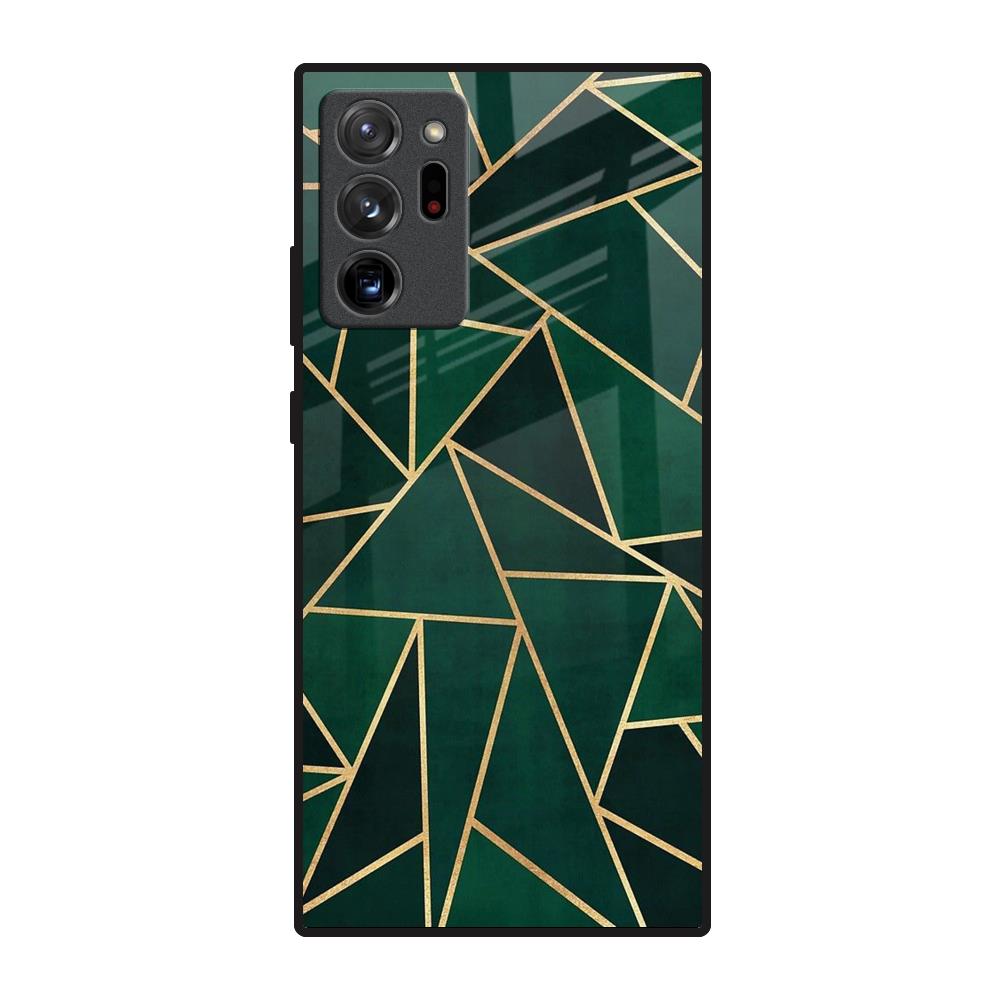 Abstract Green Samsung Galaxy Note 20 Ultra Glass Back Cover Online