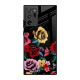 Floral Decorative Samsung Galaxy Note 20 Ultra Glass Back Cover Online