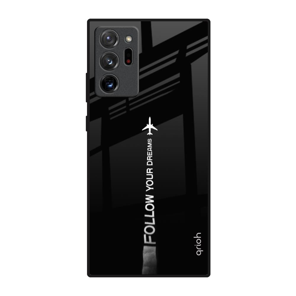 Follow Your Dreams Samsung Galaxy Note 20 Ultra Glass Back Cover Online