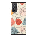Abstract Faces Samsung Galaxy Note 20 Ultra Glass Back Cover Online