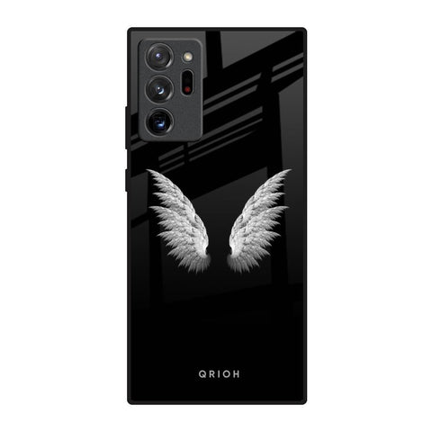 White Angel Wings Samsung Galaxy Note 20 Ultra Glass Back Cover Online