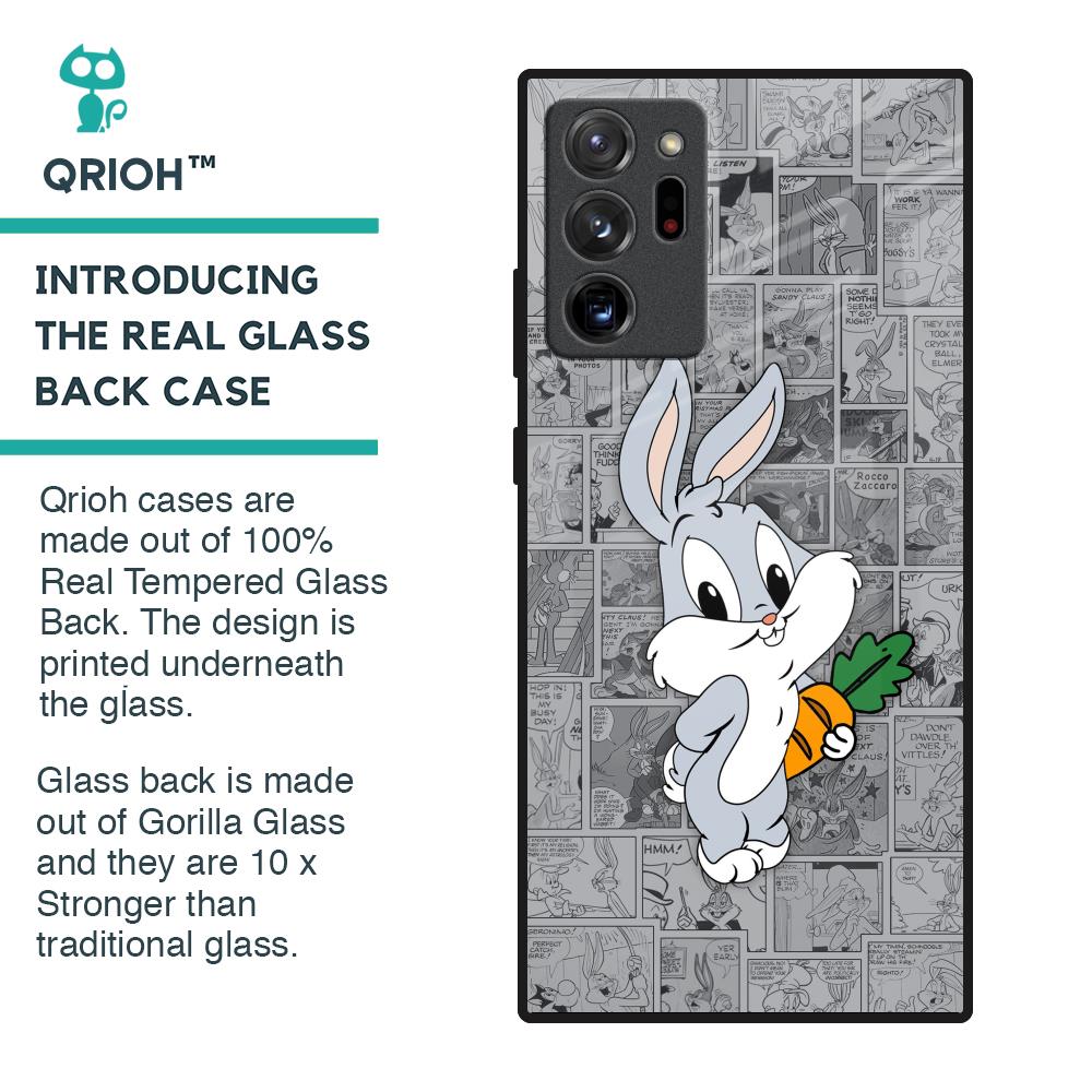 Cute Baby Bunny Glass Case for Samsung Galaxy Note 20 Ultra