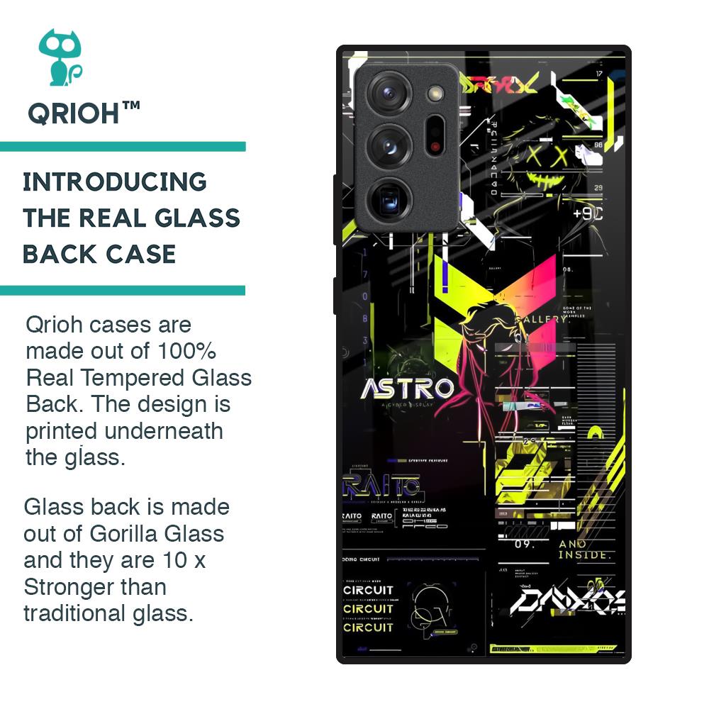 Astro Glitch Glass Case for Samsung Galaxy Note 20 Ultra