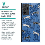 Blue Cheetah Glass Case for Samsung Galaxy Note 20 Ultra