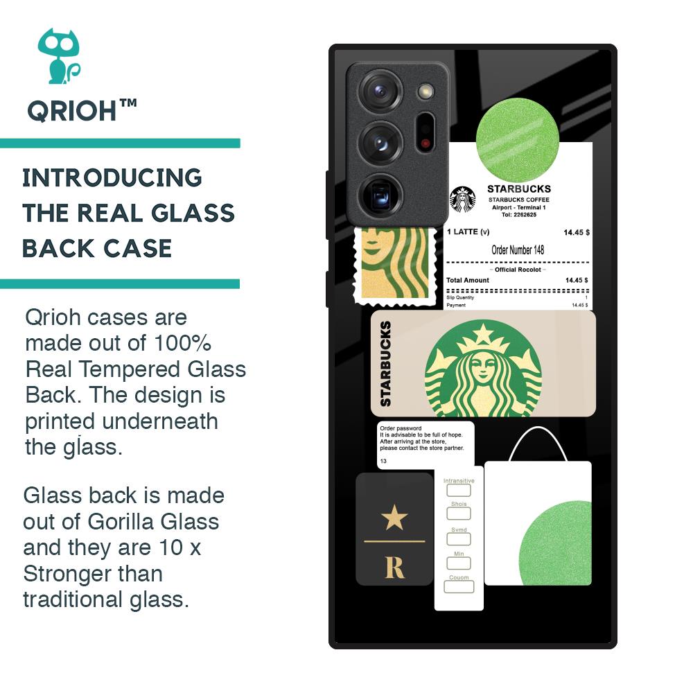 Coffee Latte Glass Case for Samsung Galaxy Note 20 Ultra