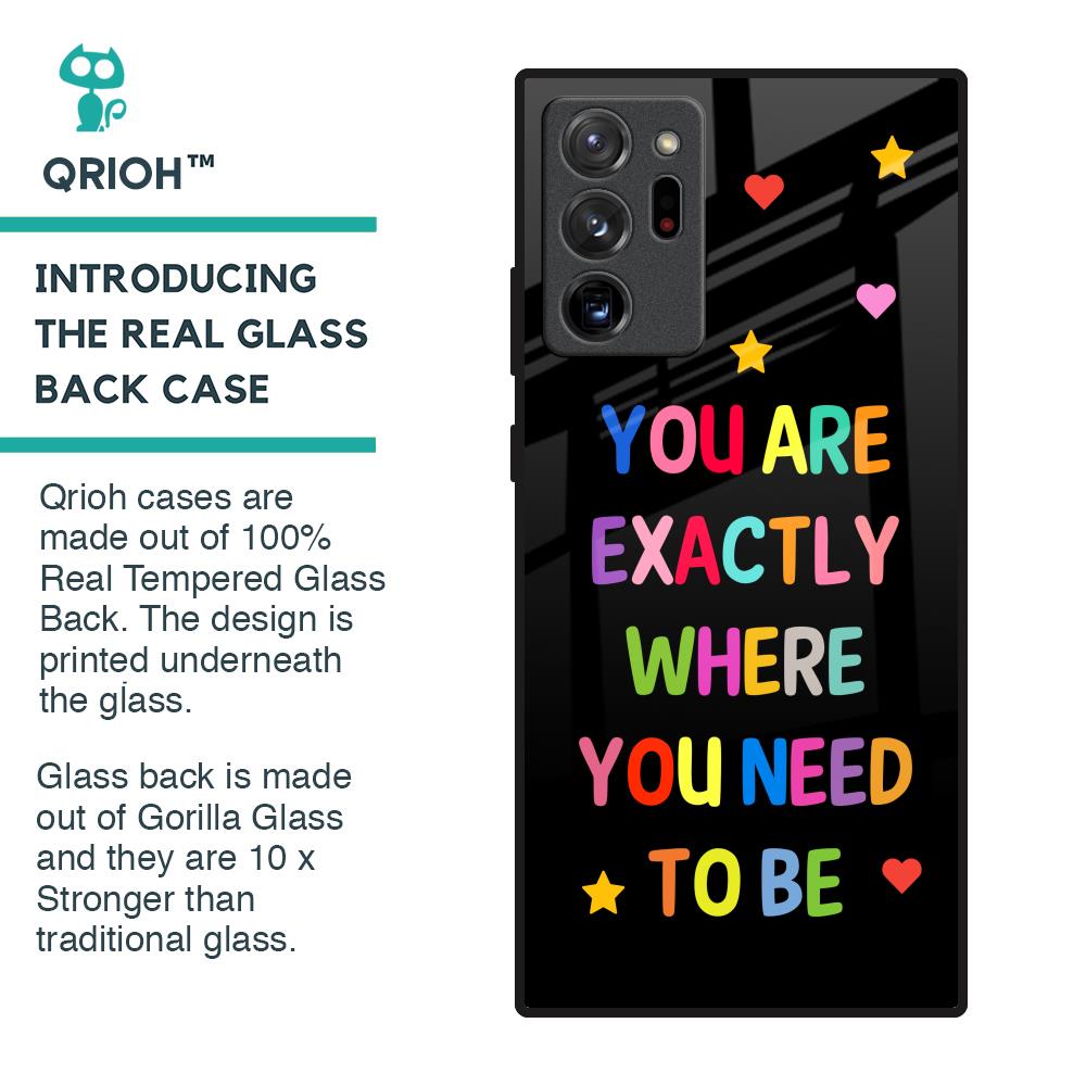 Magical Words Glass Case for Samsung Galaxy Note 20 Ultra