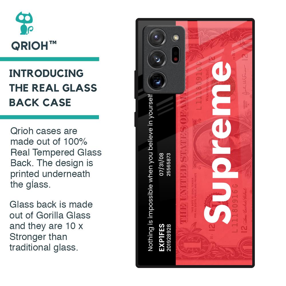 Supreme Ticket Glass Case for Samsung Galaxy Note 20 Ultra