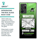 Zoro Wanted Glass Case for Samsung Galaxy Note 20 Ultra