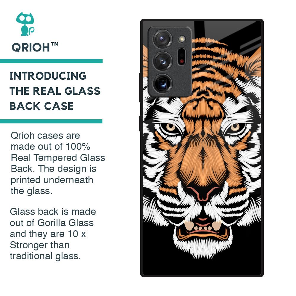 Angry Tiger Glass Case For Samsung Galaxy Note 20 Ultra