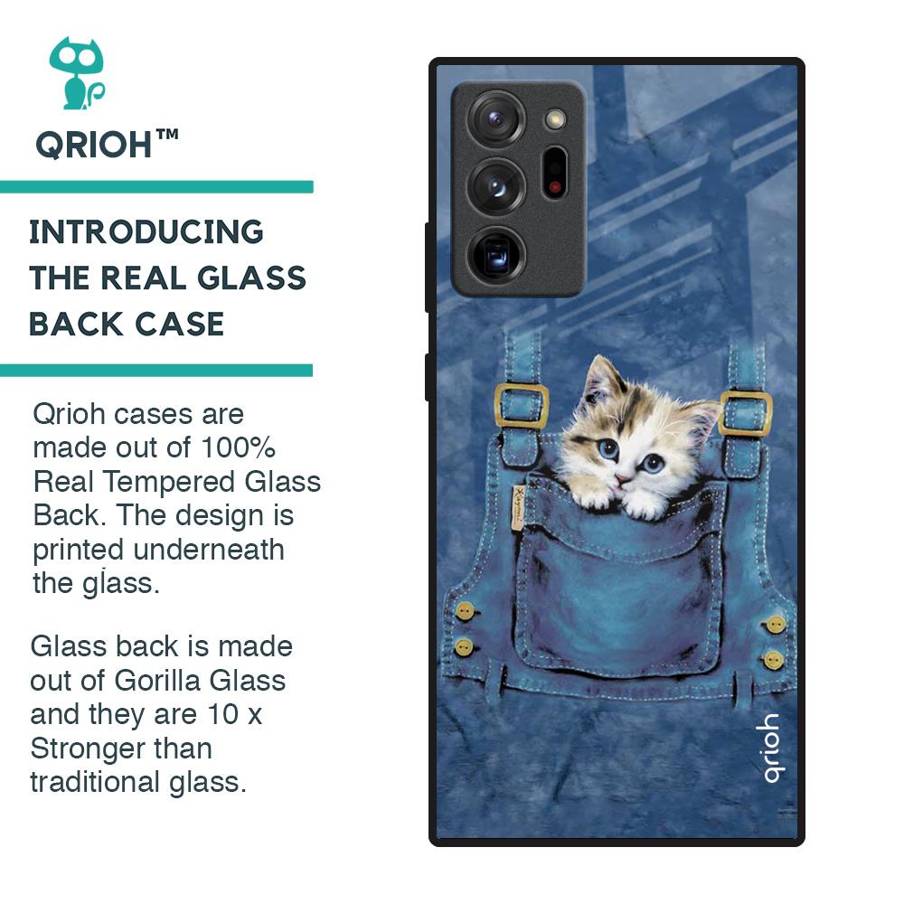 Kitty In Pocket Glass Case For Samsung Galaxy Note 20 Ultra