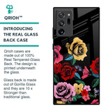 Floral Decorative Glass Case For Samsung Galaxy Note 20 Ultra