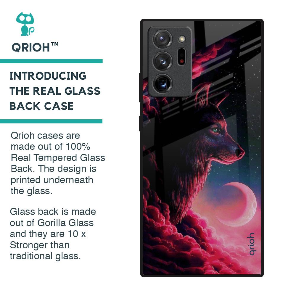Moon Wolf Glass Case for Samsung Galaxy Note 20 Ultra