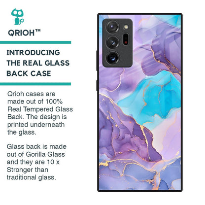 Alcohol ink Marble Glass Case for Samsung Galaxy Note 20 Ultra