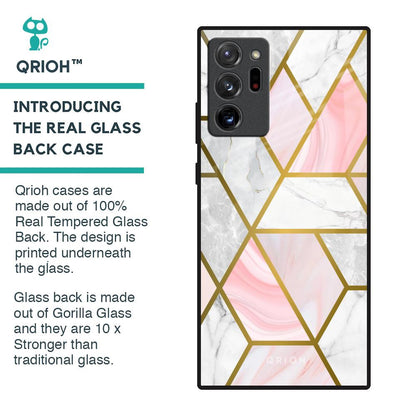 Geometrical Marble Glass Case for Samsung Galaxy Note 20 Ultra