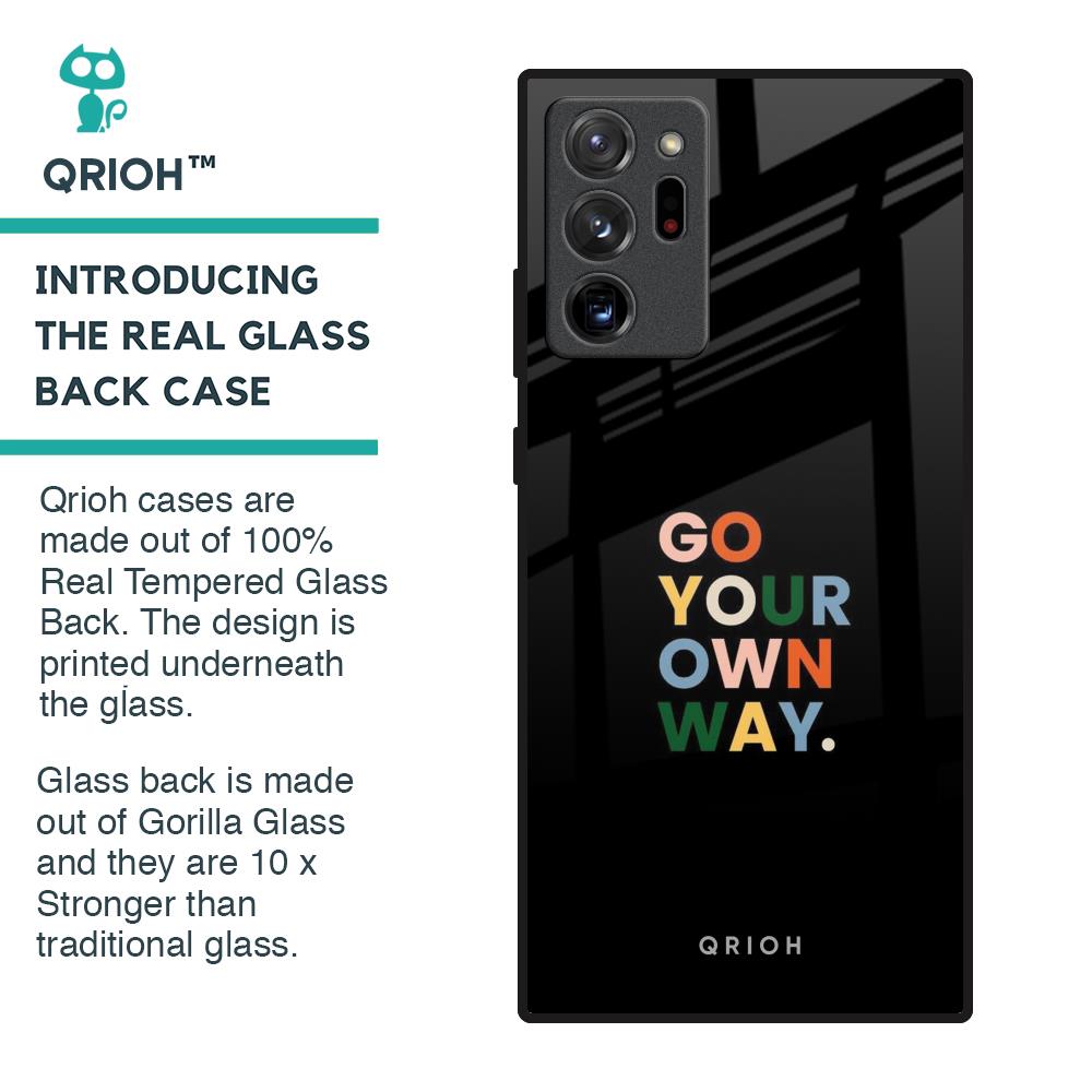 Go Your Own Way Glass Case for Samsung Galaxy Note 20 Ultra