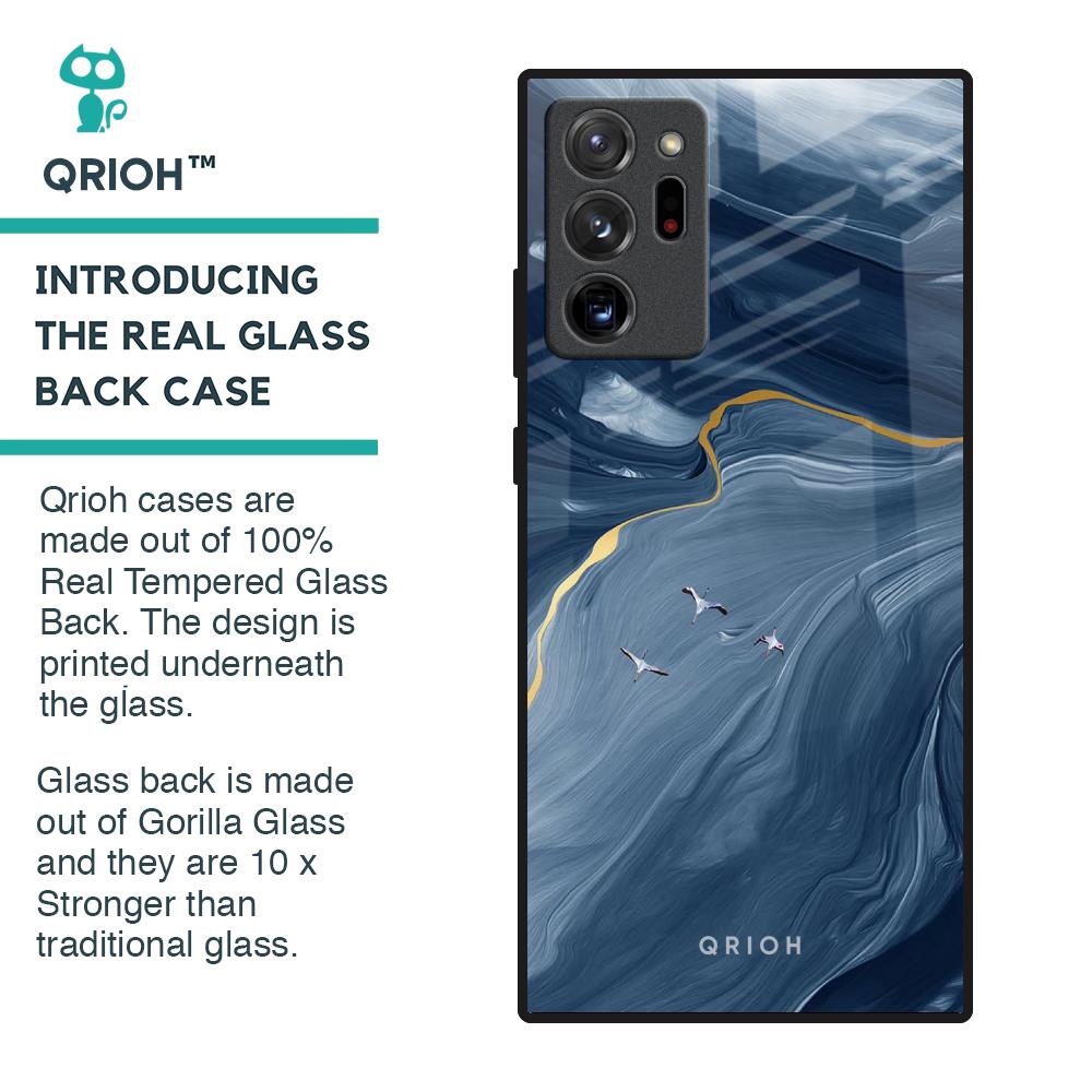 Deep Ocean Marble Glass Case for Samsung Galaxy Note 20 Ultra