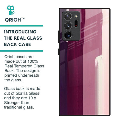 Brush Stroke Art Glass Case for Samsung Galaxy Note 20 Ultra