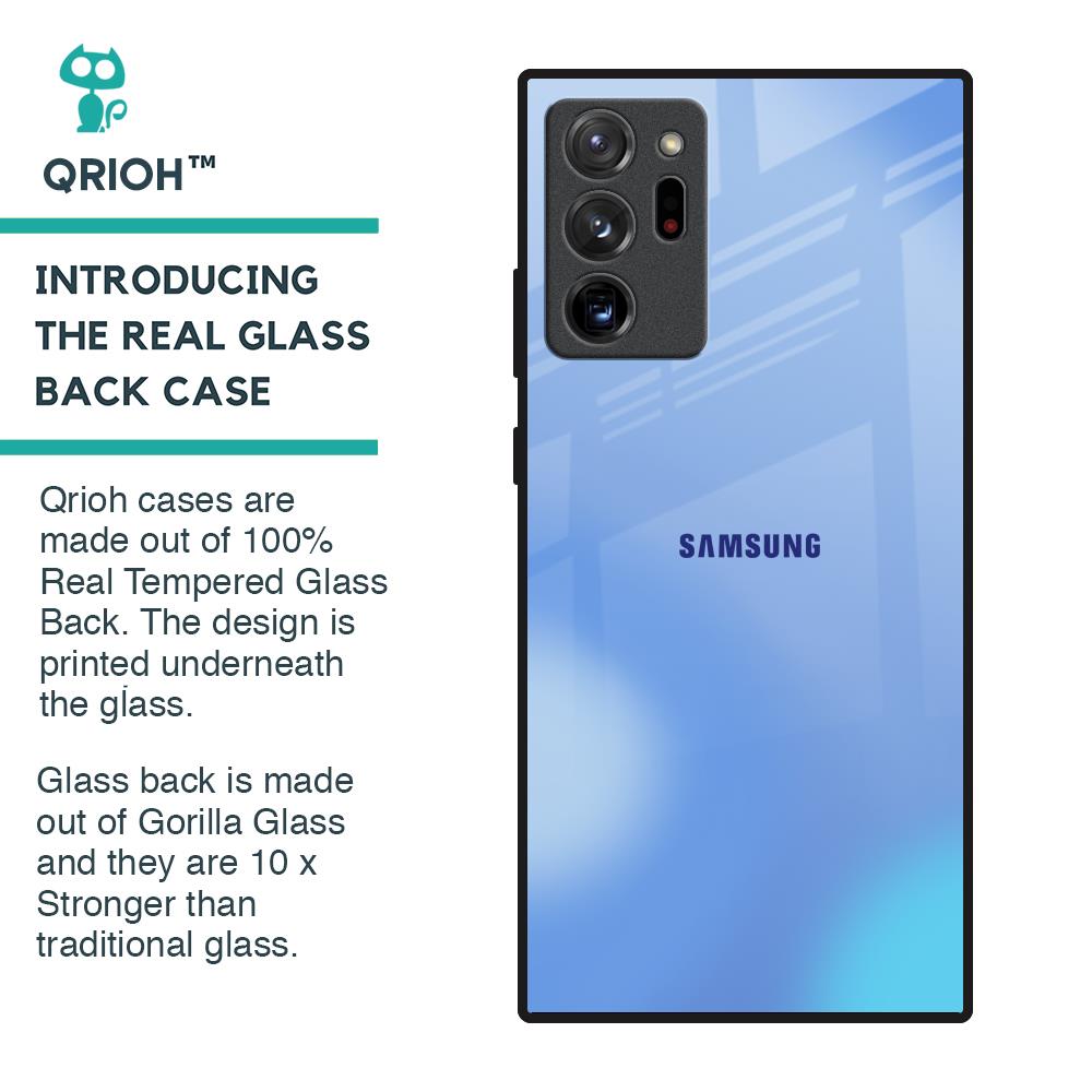 Vibrant Blue Texture Glass Case for Samsung Galaxy Note 20 Ultra