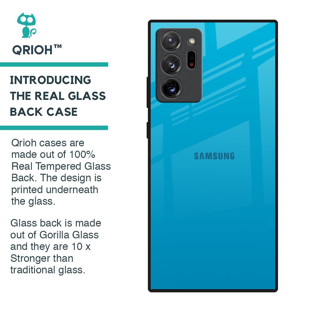 Blue Aqua Glass Case for Samsung Galaxy Note 20 Ultra