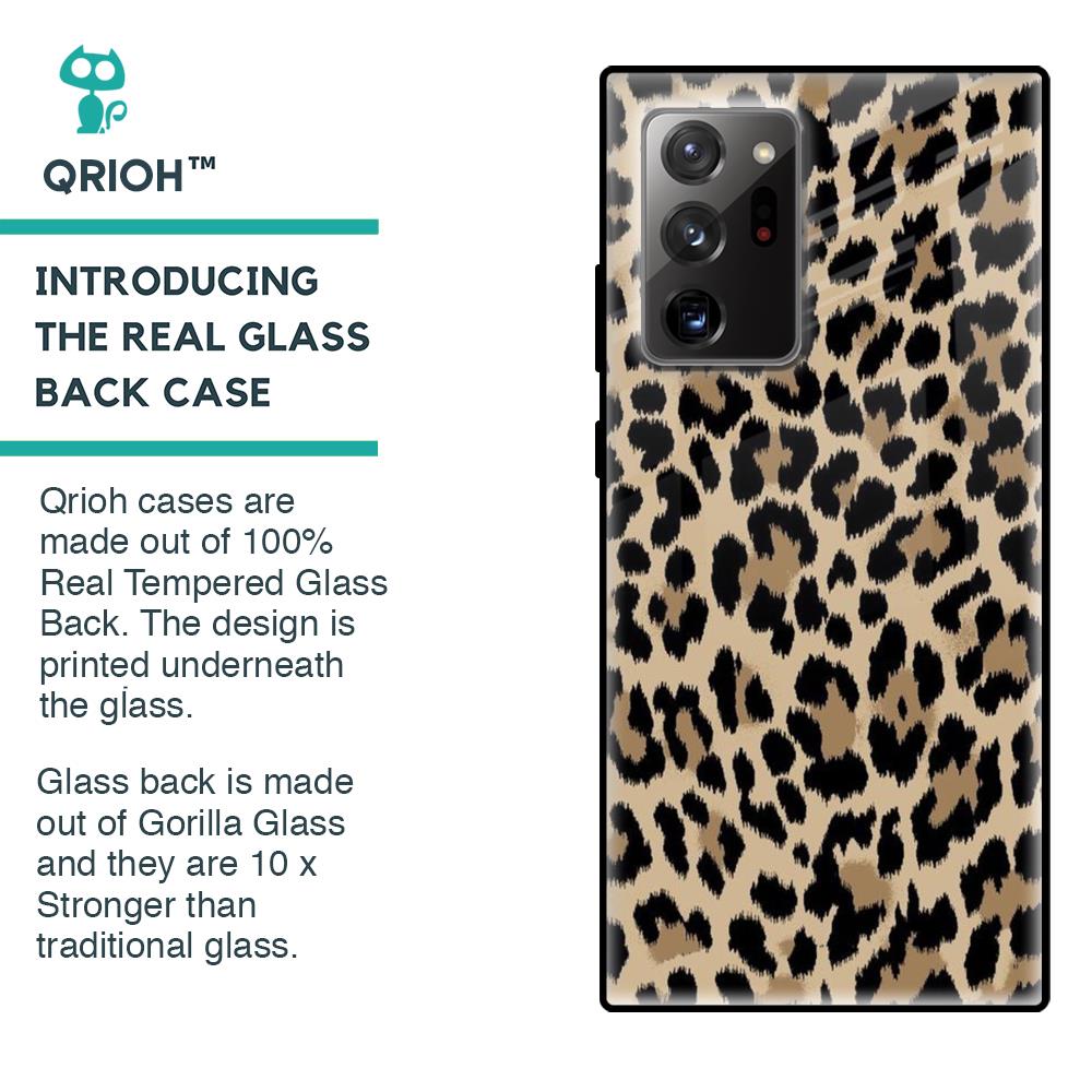 Leopard Seamless Glass Case For Samsung Galaxy Note 20 Ultra
