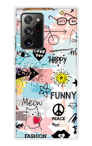 Happy Doodle Samsung Galaxy Note 20 Ultra Back Cover